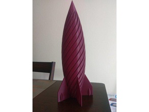 spiral rocket 3d printing rocket spiral spiral vase spiral vase printing vase vasemode 3d print model - Mito3D