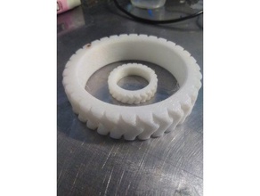 einfache, solide Reifen Spielzeug & game Zubehör rc-Reifen 3d print model - Mito3D