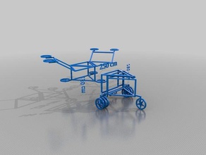 uçan zemin mini araba araç kenar kenarları 3d print model - Mito3D