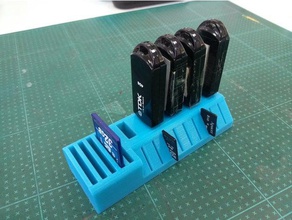 usb sd microsd holder wide sticks small 3d printers desktop micro card 3d print model - Mito3D