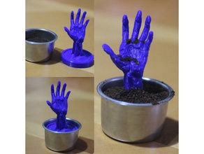 zombie-Kaffee tamper Haushalt Kaffee hand zombie 3d print model - Mito3D