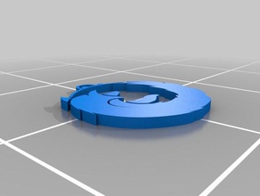 firefox la catena chiave di logo La stampa 3d 3d print model - Mito3D