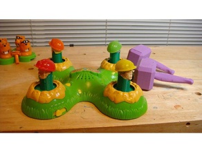 potus whac-a - mekanik oyuncaklar bush clinton gag obama Başkan trump köstebek çak kafasına 3d print model - Mito3D