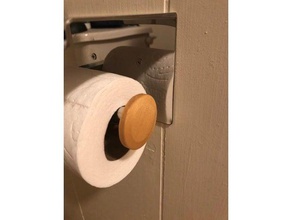 toilet paper holder end cap bathroom cvbab 3d print model - Mito3D