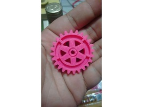 rotary logo without letter 3d printing 3d print model - Mito3D