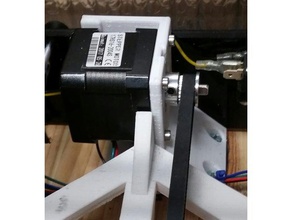 y motor base mount & belt clamp tronxy p802 3d printer parts p802e p802m 3d print model - Mito3D