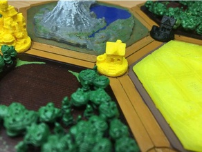 colono catan - liquidação siedlung (povoado) siedler von jogos 3d print model - Mito3D