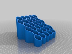 paint rack x30 slim bottles 21mm diameter tool holders & boxes 3d print model - Mito3D