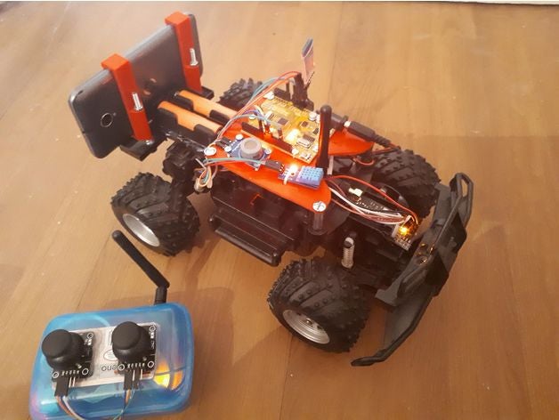 Handy Halterung arduino-mount Platte 3d-drucken arduino arduino-Halterung uno mount Telefon Handy-Halterung rc-car 3D print model - Mito3D