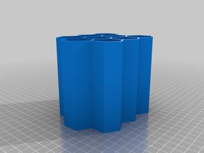 cable hive parametric organization hexagon 3d print model - Mito3D
