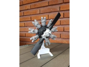 radial engine models model 3d print model - Mito3D