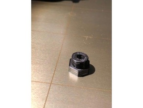 reverse bowden end cap 3d printer parts 3d print model - Mito3D