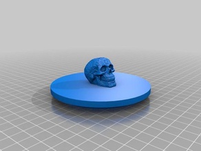skull beermat 3d printing 3d print model - Mito3D
