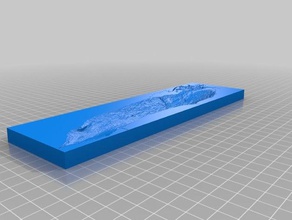 el lago ontario batimetría de aprendizaje 3d print model - Mito3D