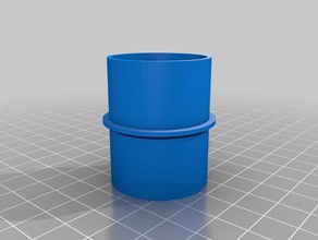 my customized vacuum hose adapter 34-34 parts 3d print model - Mito3D