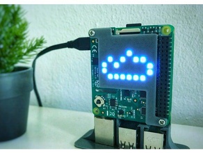 rpi sensehat led difusor eletrônica diodo emissor de luz raspberry pi sentido chapéu 3d print model - Mito3D