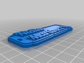 nidiatag keychain signs & logos customized 3d print model - Mito3D