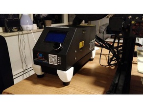 cr-10 caixa de controle da base dados w ventilador 120mm pés Impressora 3d peças 3d print model - Mito3D