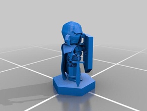 le ptgpmt - chevalier cornes barre jeux jeu de plateau leurre prophètes miniature wargame 3d print model - Mito3D