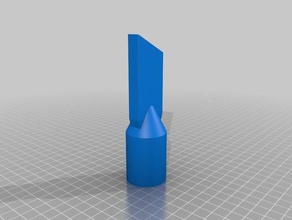 vacío de la boquilla slim - 34 mm diámetro exterior fuentes casa personalizado 3d print model - Mito3D