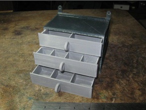 Kleinteile-organizerja die anderen Teile Veranstalter Werkzeug-Halterungen & - Boxen 3d print model - Mito3D