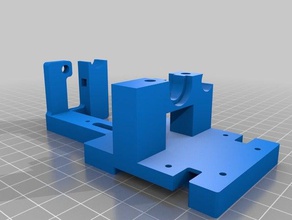 hypercube extruder mount cable tube holder 3d printer parts evolution 3d print model - Mito3D