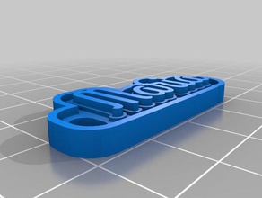 maria - grand hotel my customized multiline tag keychain keychains 3d print model - Mito3D