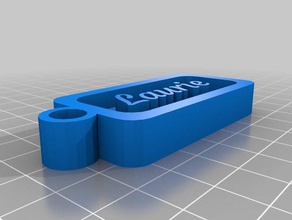 meine individuelle anpassbare Namensschild Schlüsselanhänger kundengebundene 3d print model - Mito3D