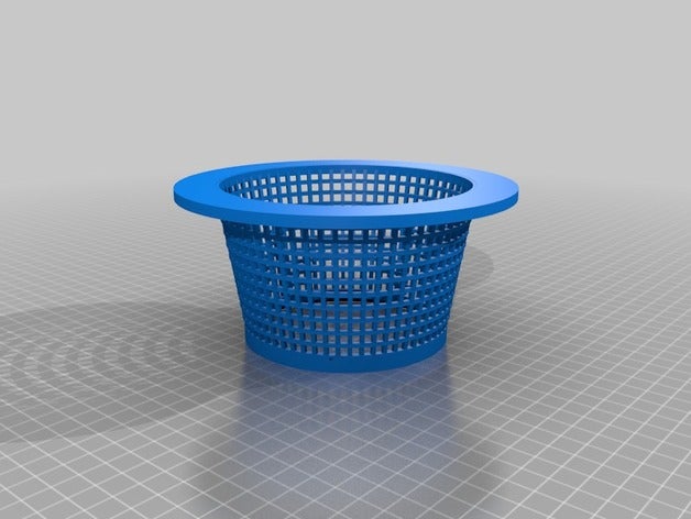 piscina a skimmer basket all'aperto e giardino Stampato in 3d cesto pulitore nuoto foglia 3D print model - Mito3D