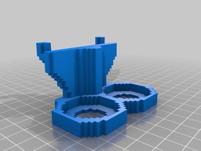 2 pot kale boya tepsi 3d çizgi pegboard warhammer 3d print model - Mito3D