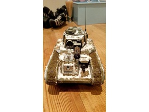 lemon roose models heavy support imperial guard leman russ tank turret 3d print model - Mito3D