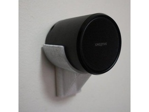 creative metallix holder audio speaker wall mount 3d print model - Mito3D