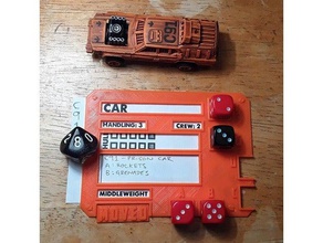 gaslands de vehículos dados la plantilla juegos y juguetes plantillas 3d print model - Mito3D