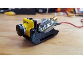 fpv sac à dos caddx runcam micro de la caméra r c véhicules un cam support 3d print model - Mito3D