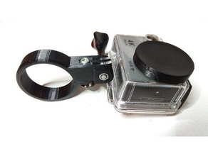 Motorrad-frame slider gopro mount rutan 3d-drucken action-cam action Kamera frame Motorrad 3d print model - Mito3D