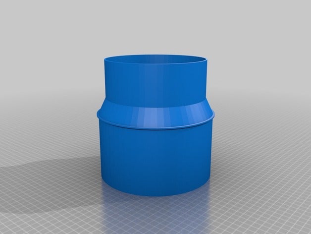 my customized vacuum hose adapter parts 3D print model - Mito3D