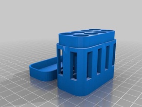 8 aaa caja de la batería electrónica personalizado 3d print model - Mito3D