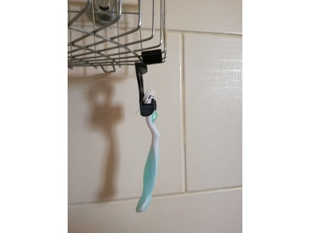 máquina de barbear titular casa banho cabide chuveiro acessórios com duche 3D print model - Mito3D