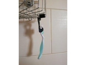 shaver holder bathroom hanger shower accessories 3d print model - Mito3D