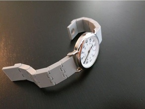 articulado de la banda reloj moda articulados personalizador imprimir-en-lugar imprimir lugar correa 3d print model - Mito3D