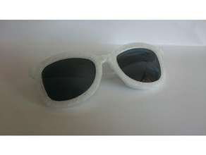 sunglasses transparent frame glasses 3d print model - Mito3D