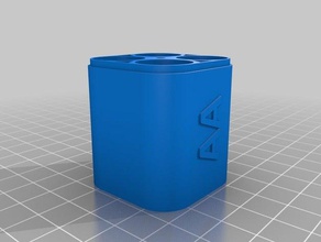 aa battery bungee case electronics 3d print model - Mito3D