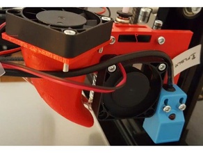 flsun i3 de montaje del ventilador automático nivel Impresora 3d las piezas 3d print model - Mito3D