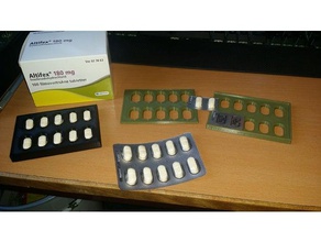 pillola custodia da viaggio i contenitori le pillole contenitore portatile secure caso 3d print model - Mito3D