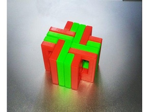 quebra-cabeça autobahnkreuz 2 quebra-cabeças a caixa intertravamento cubo 3d print model - Mito3D