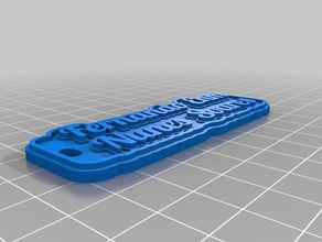chaveiro fernando Schlüsselanhänger kundengebundene 3d print model - Mito3D
