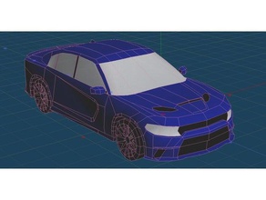 2015 dodge charger srt hellcat vehicles car muscle sedan sportscar 3d print model - Mito3D