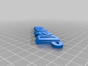 name keyring dayron organization customized 3d print model - Mito3D