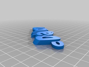 name keyring dayron chewy organization customized 3d print model - Mito3D