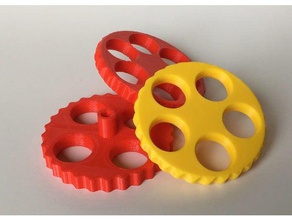 extruder dial big 2 3d printing bowden knob 3d print model - Mito3D